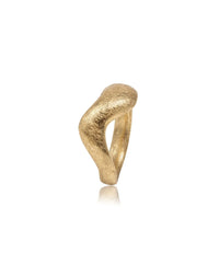 Anillo de oro de primera ley Wave
