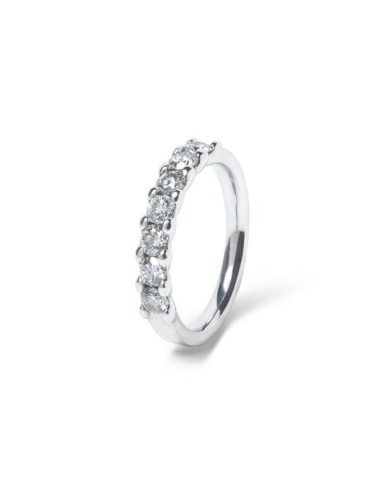 anillo alianza compromiso oro blanco diamantes blancos 7 012  rosich