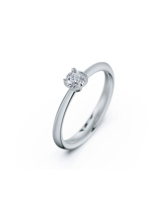 anillo solitario compromiso fine oro blanco diamantes blanco 025 rosich