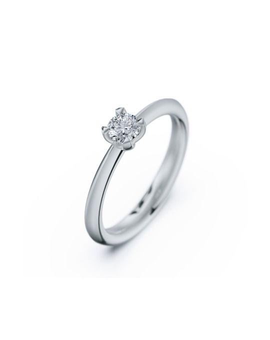 anillo solitario compromiso oro blanco diamantes blanco 025  rosich