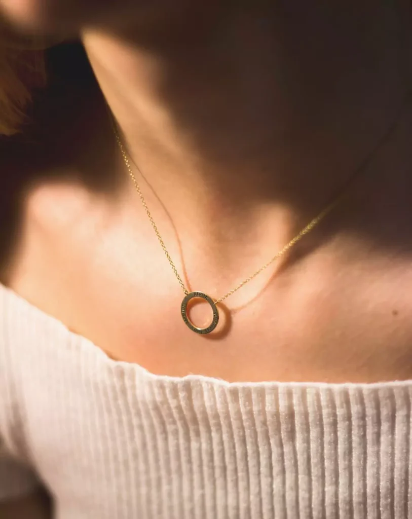 regalo dia de la madre joya personalizada con gravado collar
