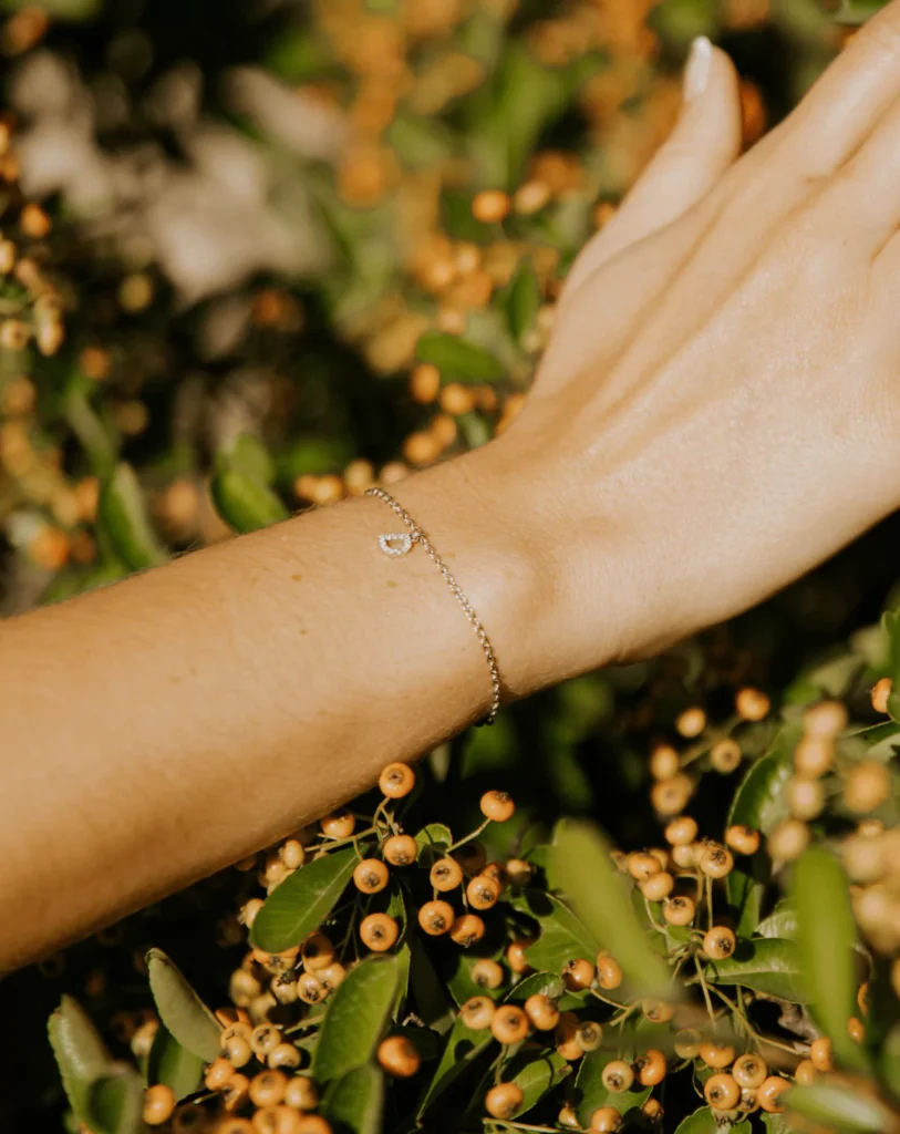regalo dia de la madre joya personalizada con inicial pulsera