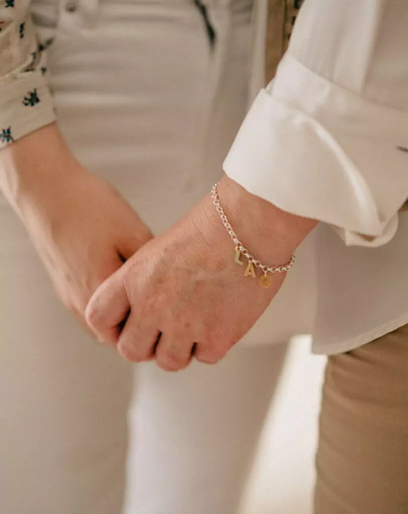 regalo dia de la madre joya personalizada pulsera inicial